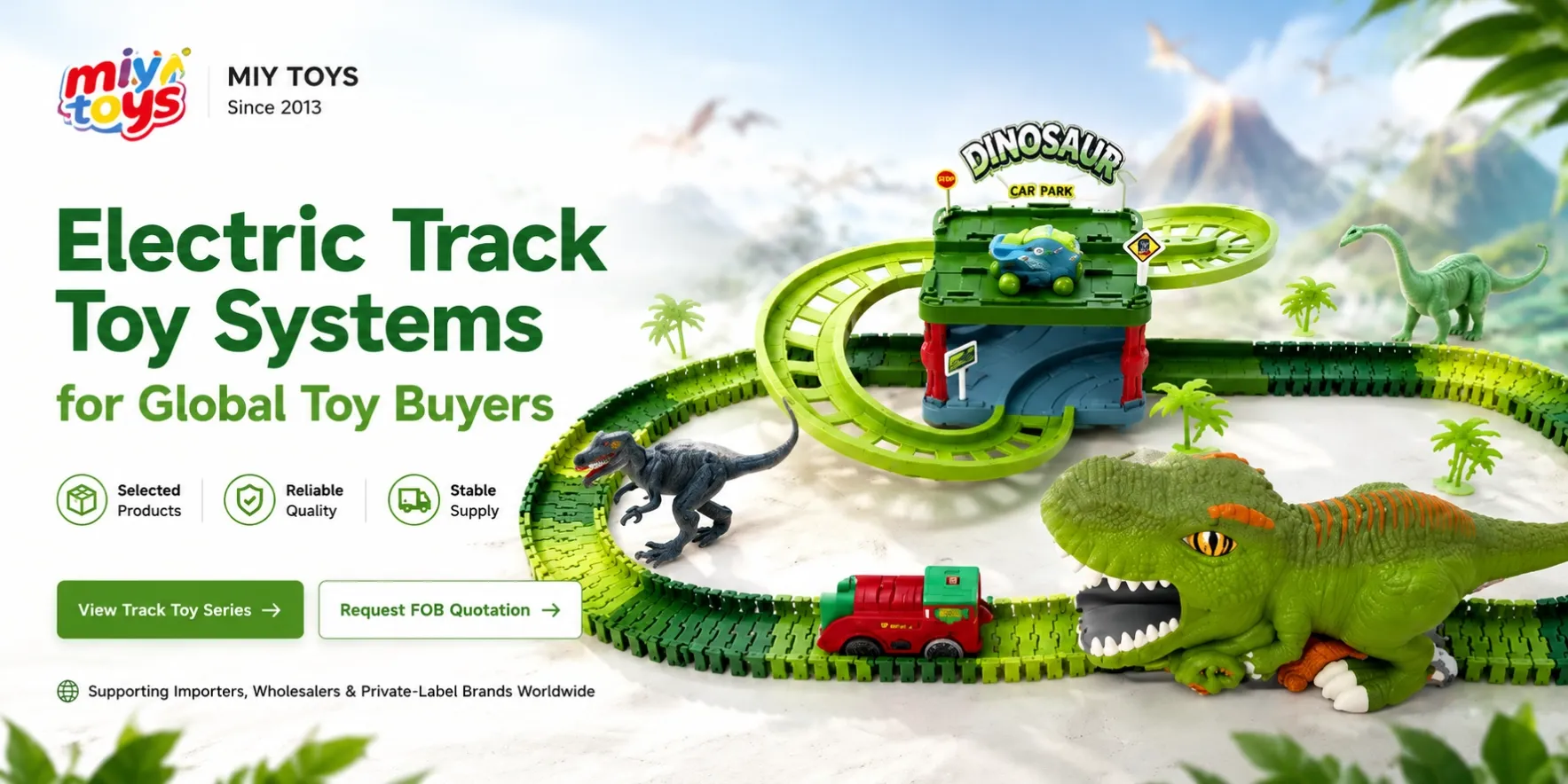 MIY TOYS Dinosaur track set toys hot selling Amazon hot selling