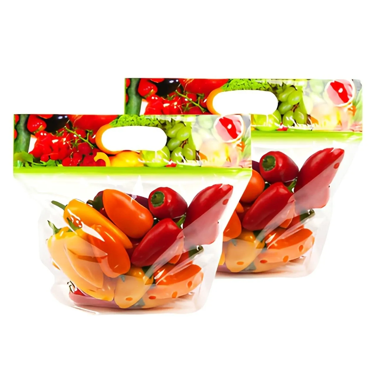 Recyclable produce bag for retail display