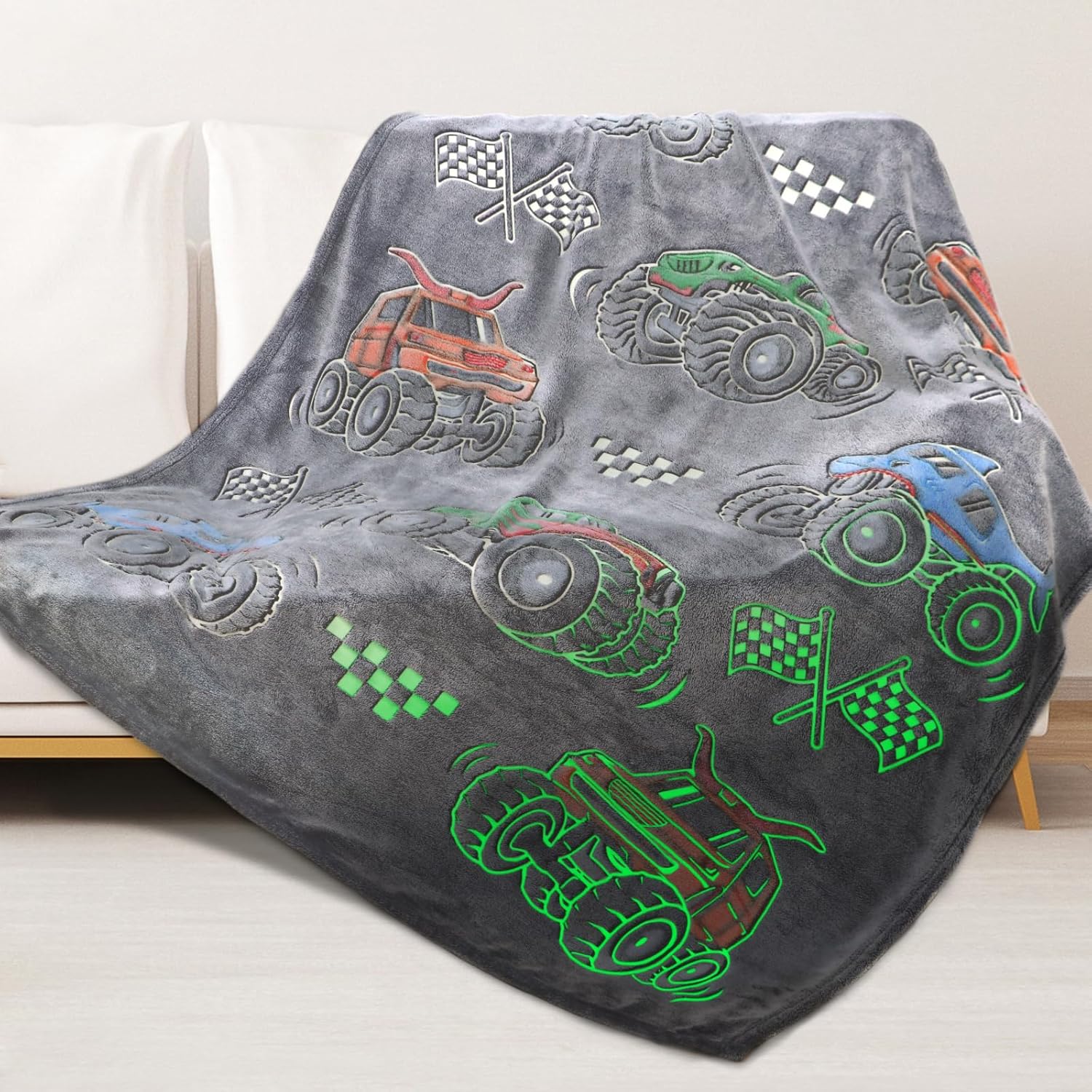 glow in dark blanket car