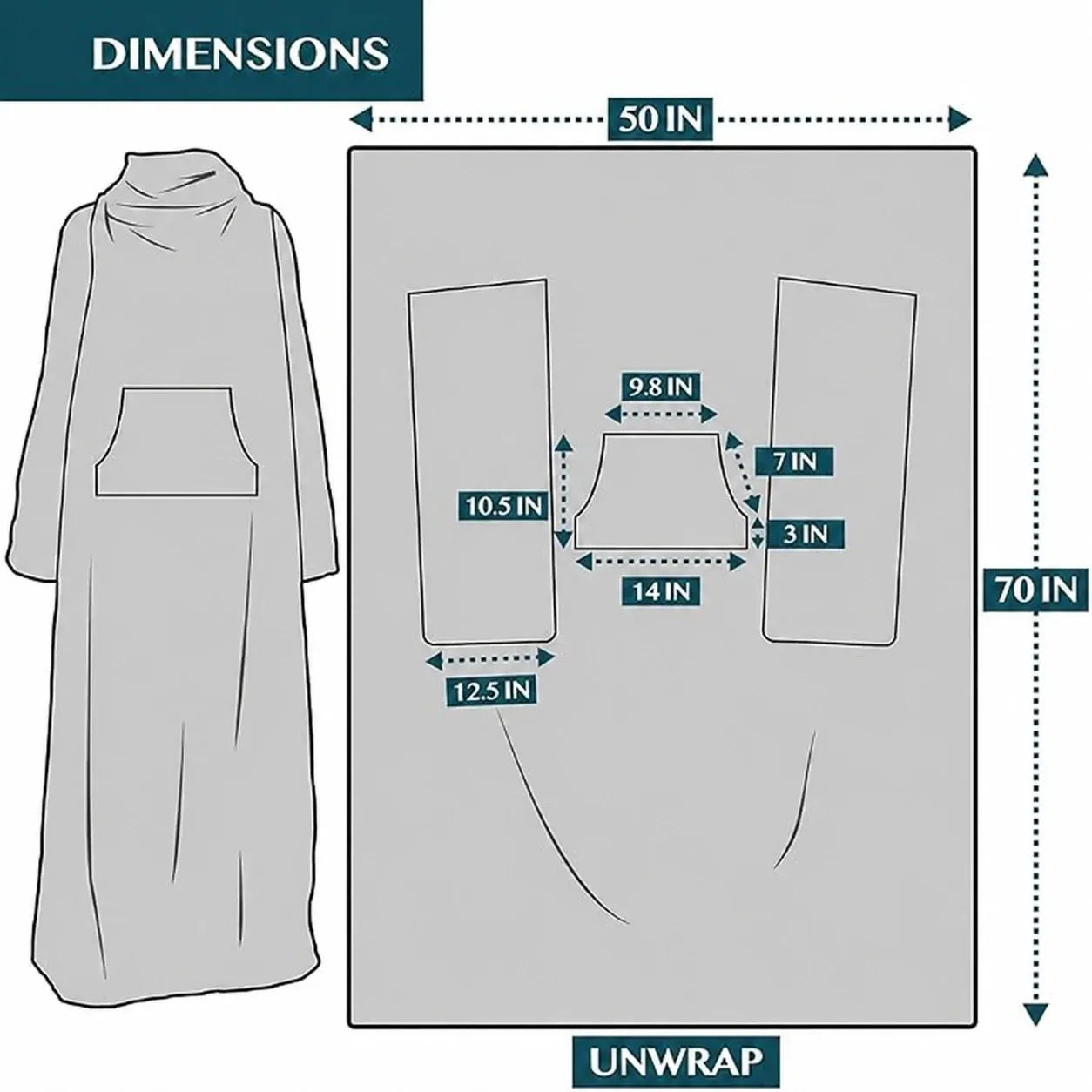 blanket with sleeves