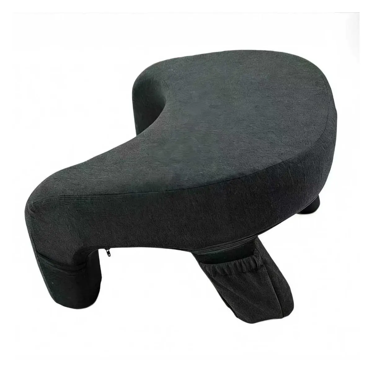 Ergonomic reading pillow dark grey lap cushion
