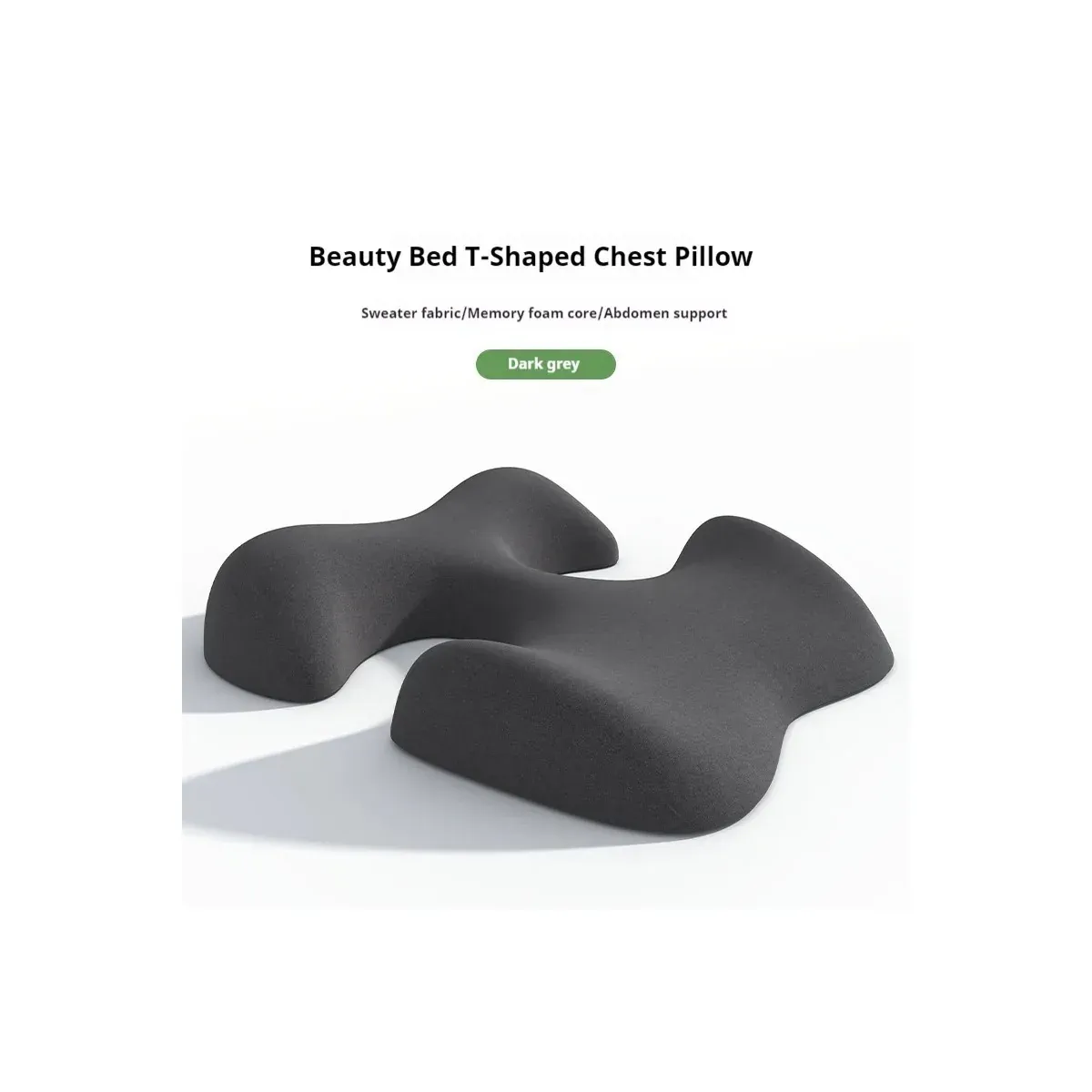 Beauty bed pillow set side view