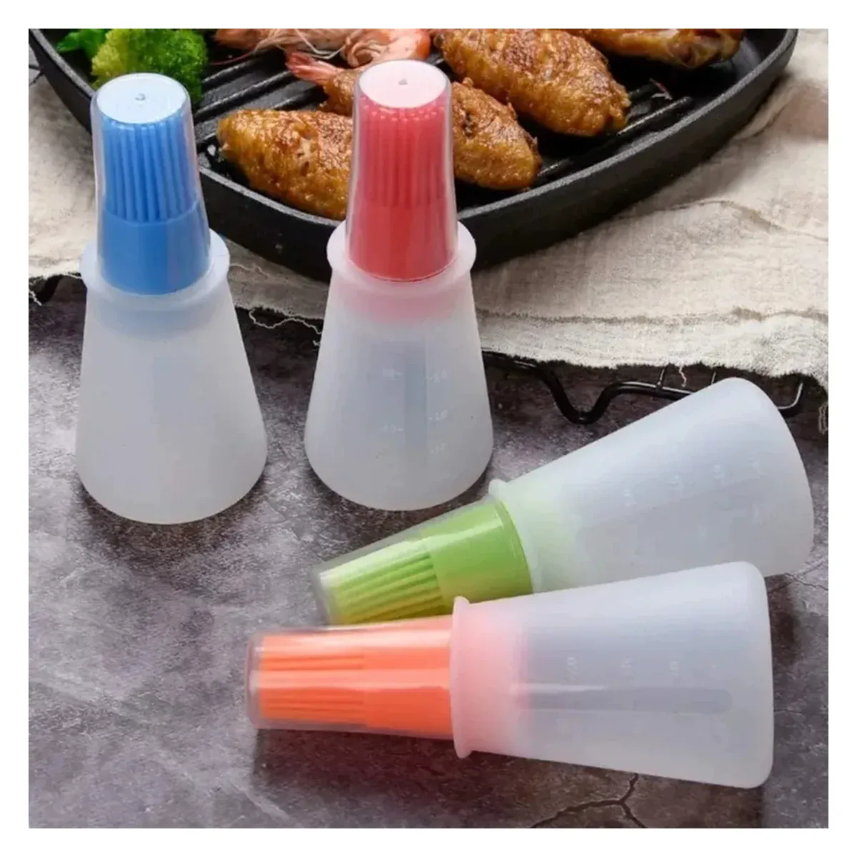 Silicone Oil Brush — Bottle-Mounted Basting Brush for Pans - detail-3