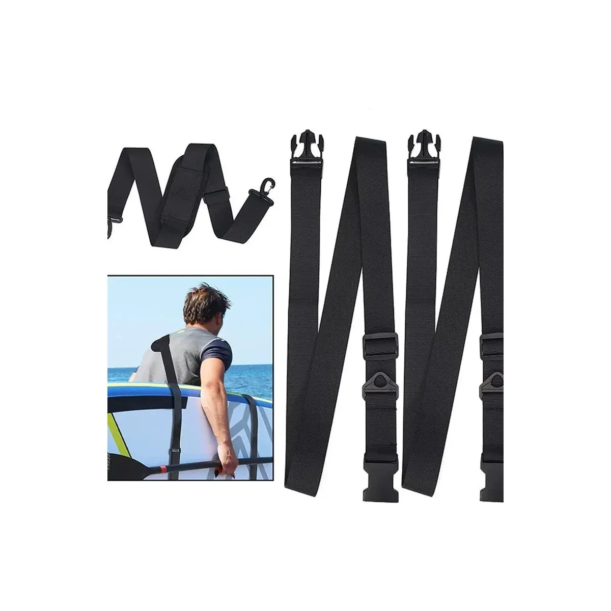 Surfboard Carry Strap — Adjustable Wide Board Sling - main