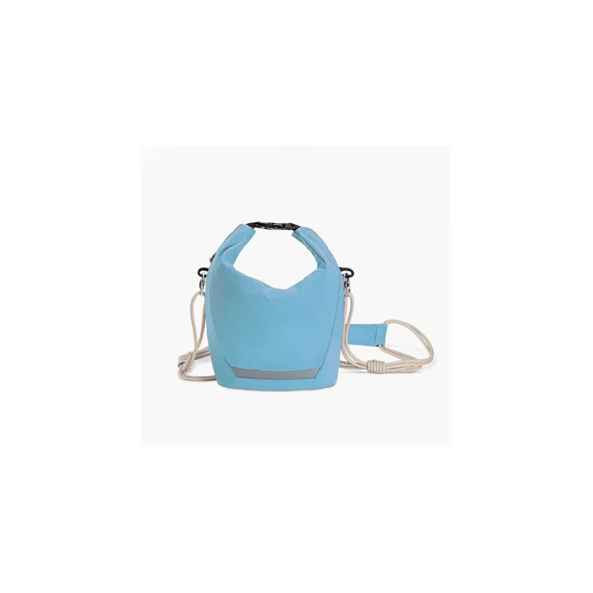 Pink camera sling bag with buckle detail