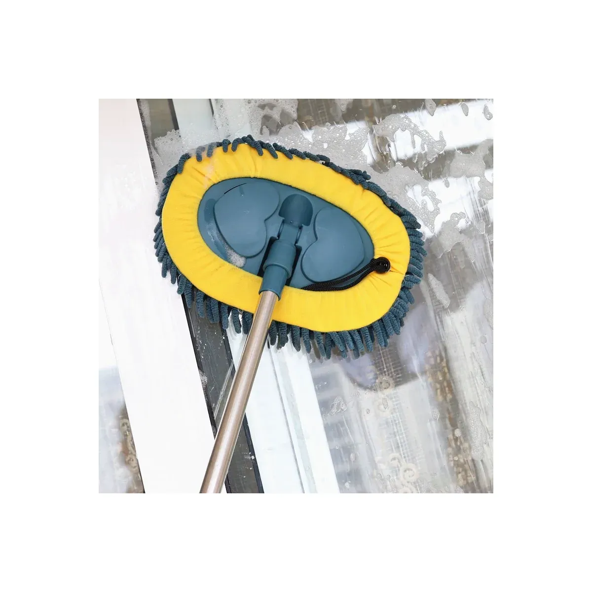 Small Floor Mop — Telescopic Chenille Mop for Kitchen and Bath - detail-1