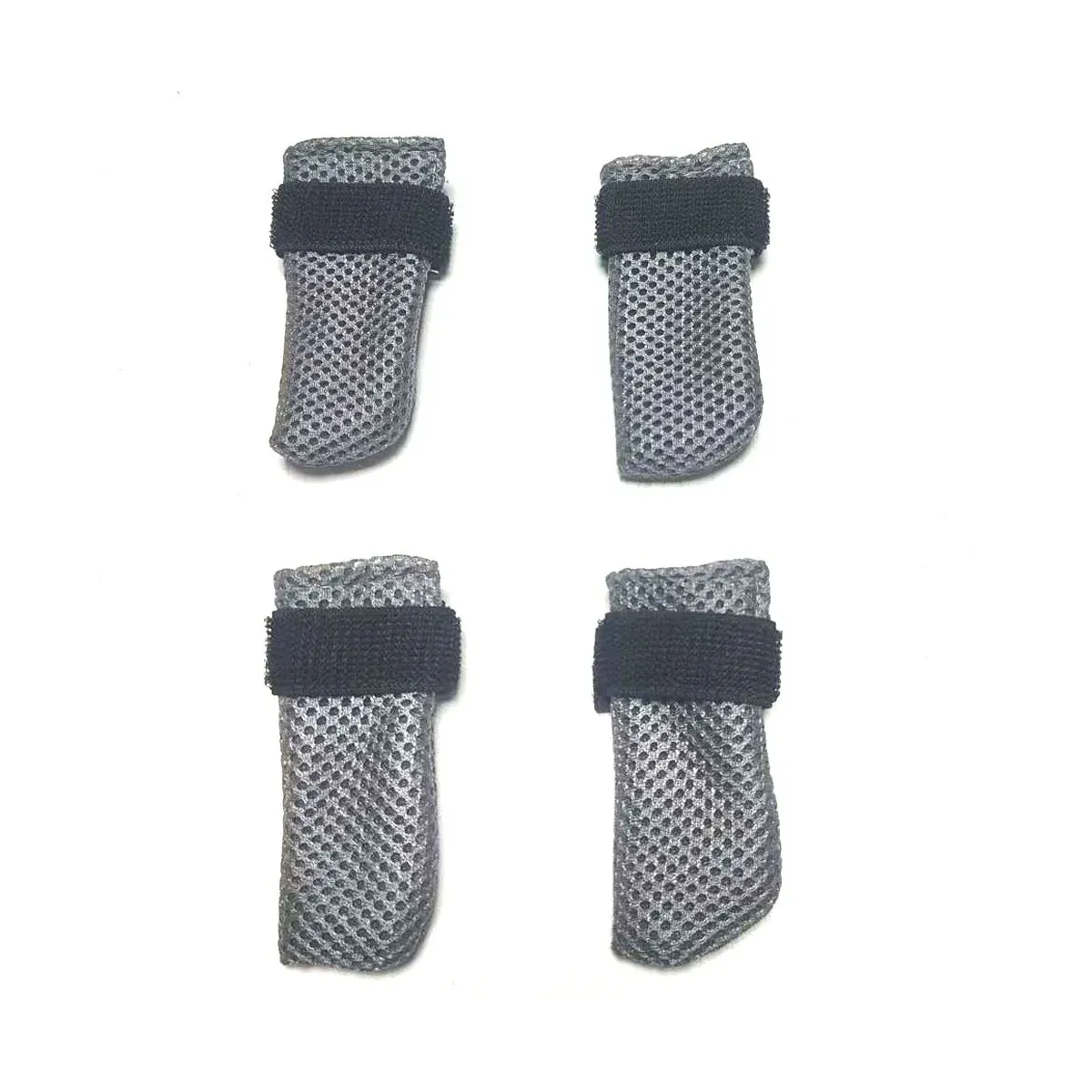 Grey dog grip socks with adjustable straps