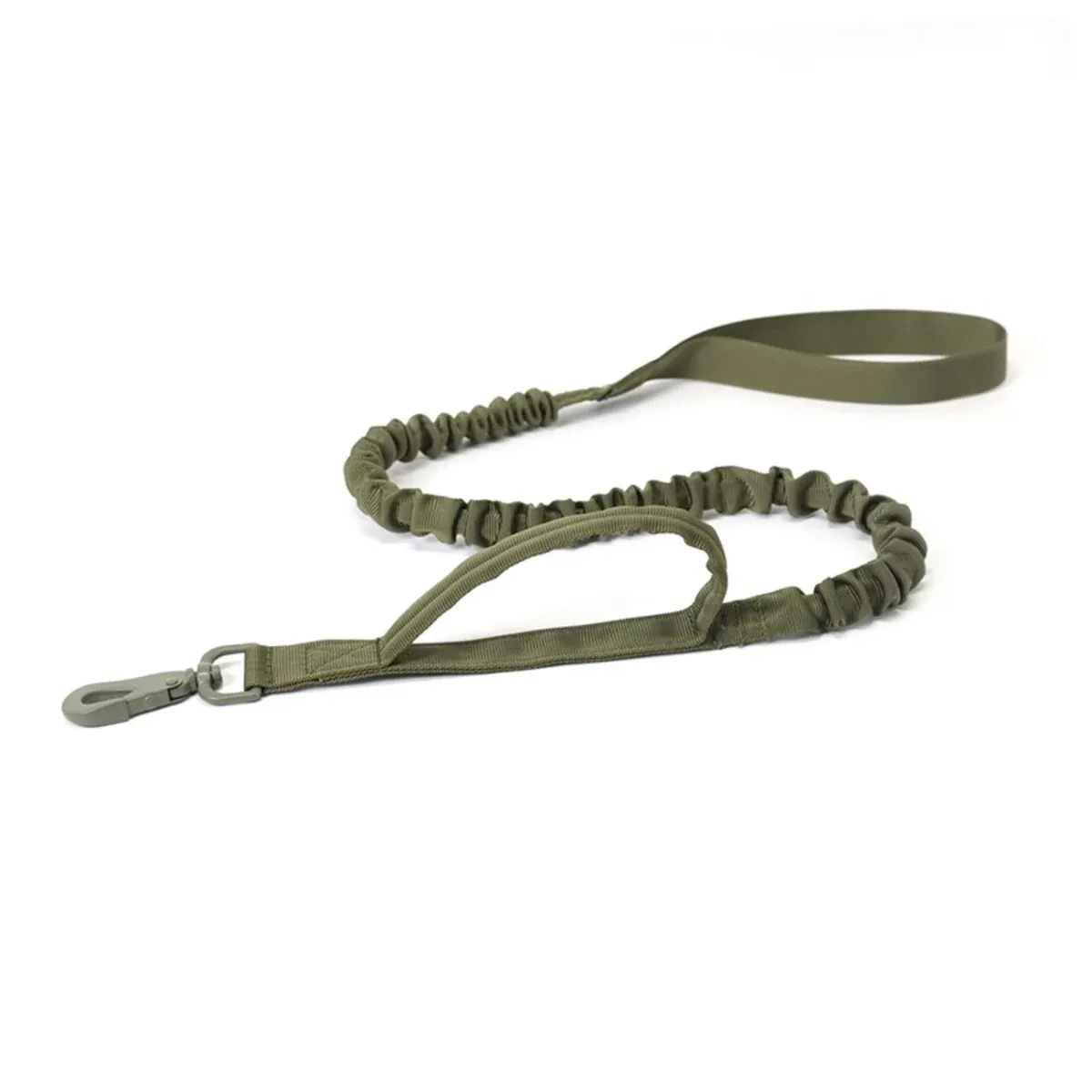 Olive leash with padded handle