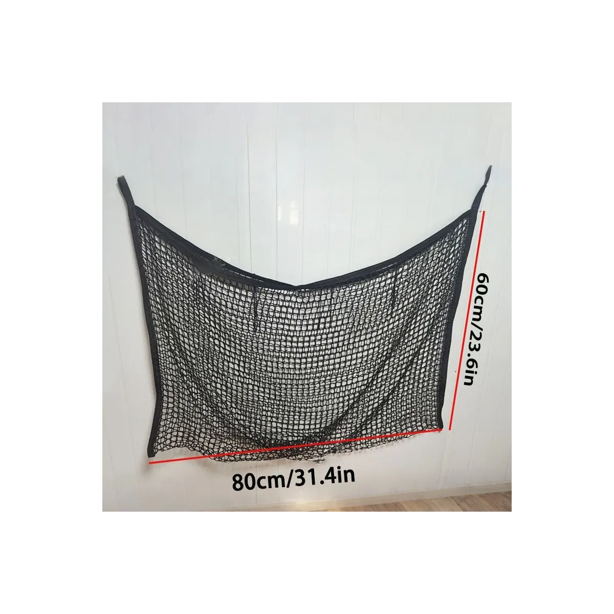 Small hay net dimensions 80 by 60 cm