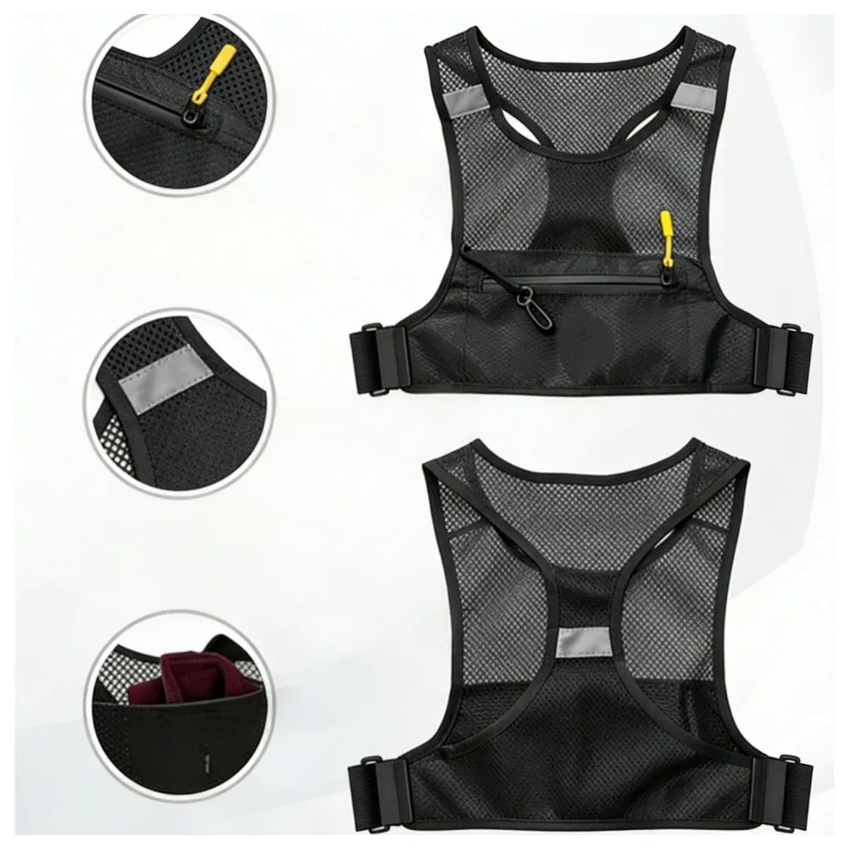Running vest pack used for running and cycling