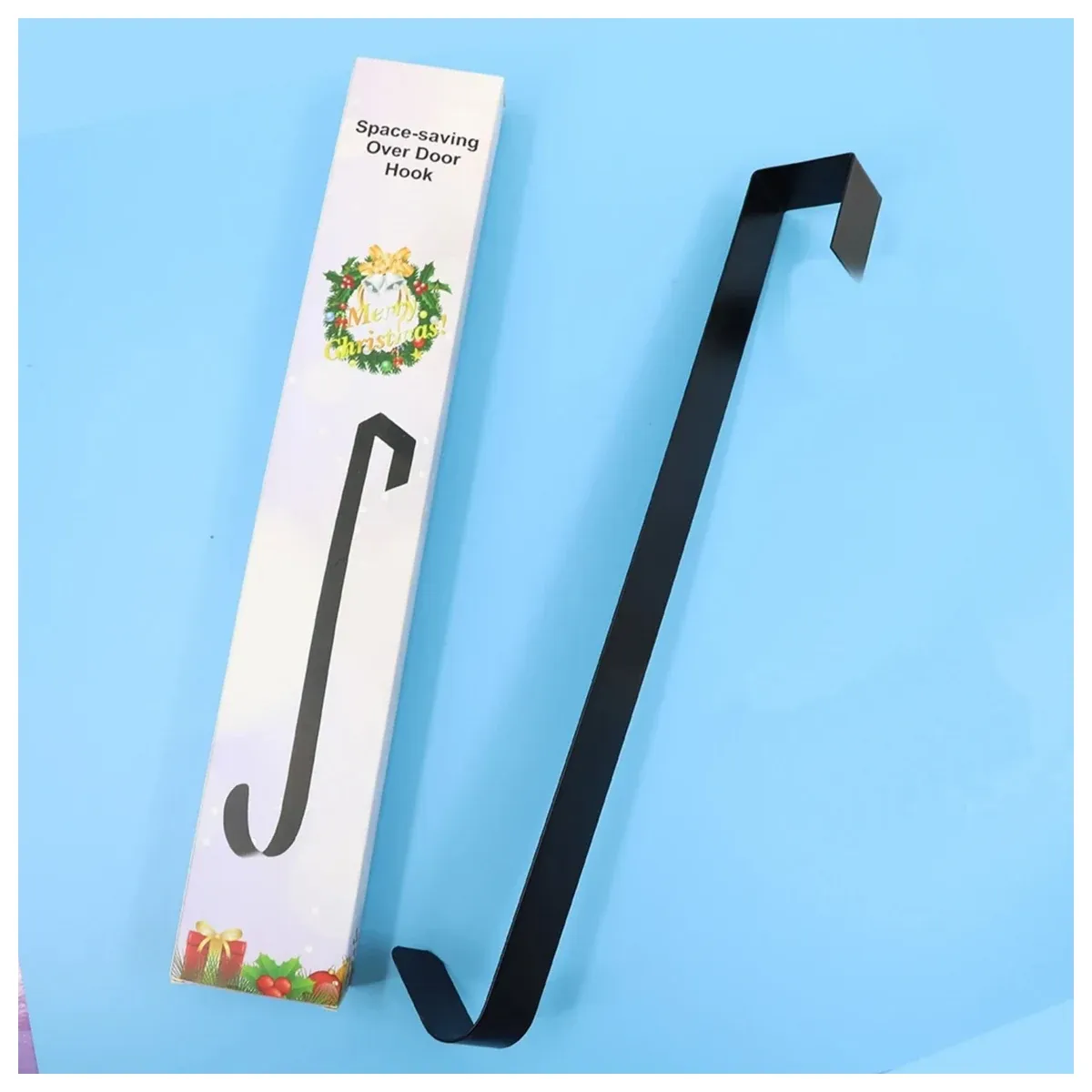 Two white wreath hangers