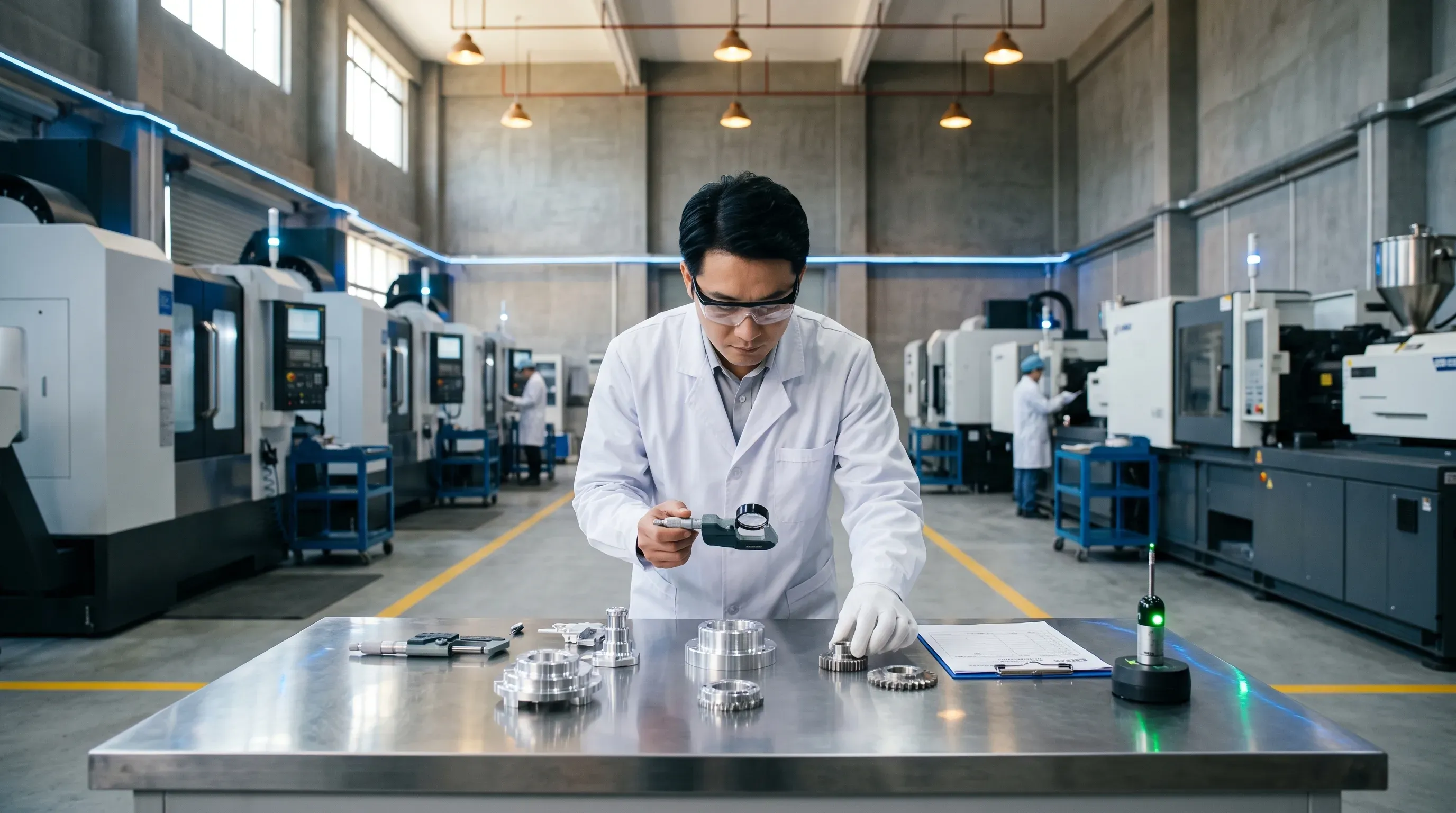 Precision manufacturing and quality control - CNC machining and factory inspection