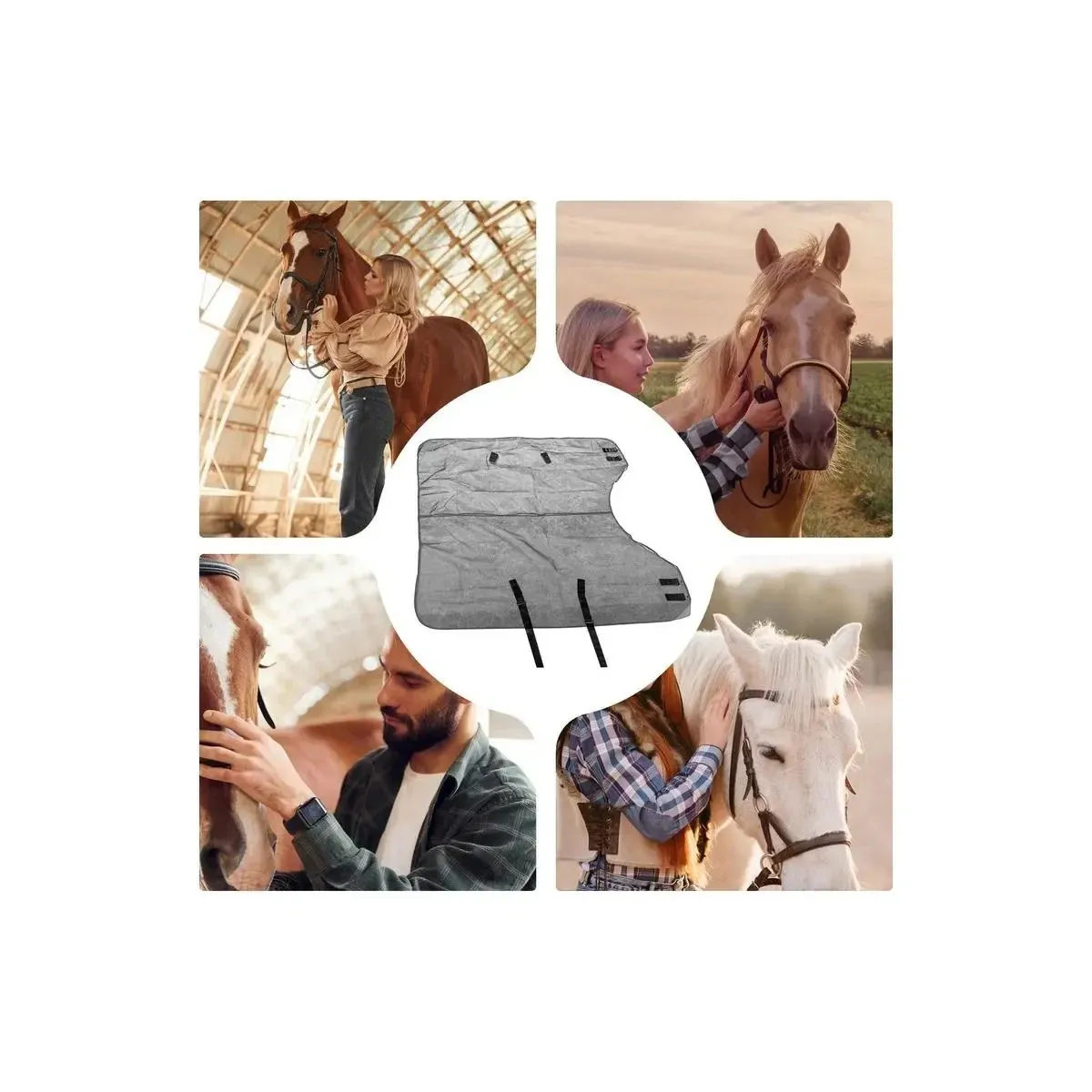 Horse fly sheet with neck coverage