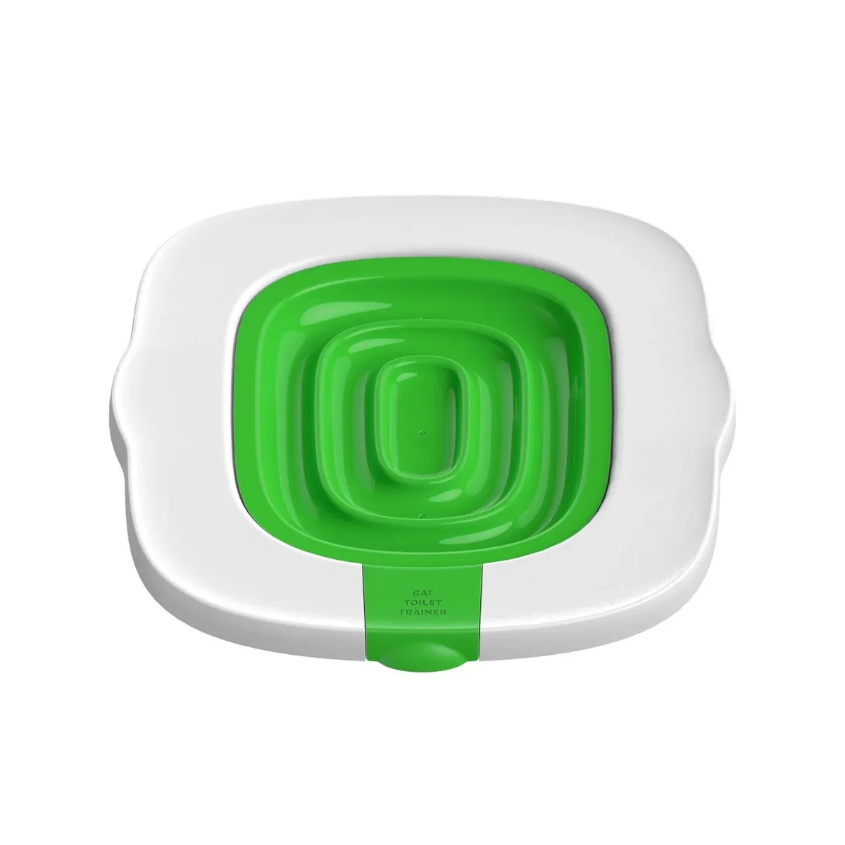 Green cat toilet training seat
