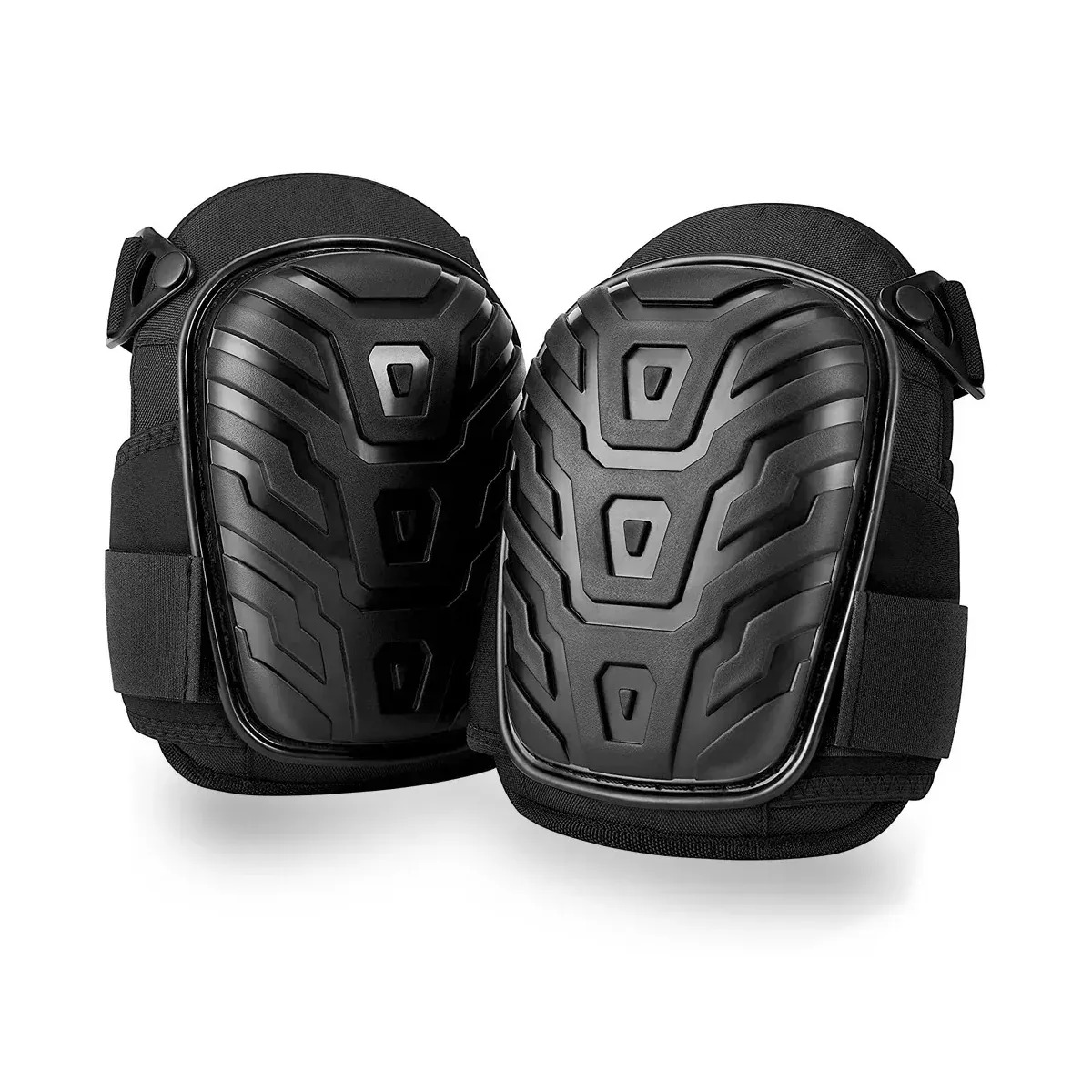 Pair of black work knee pads