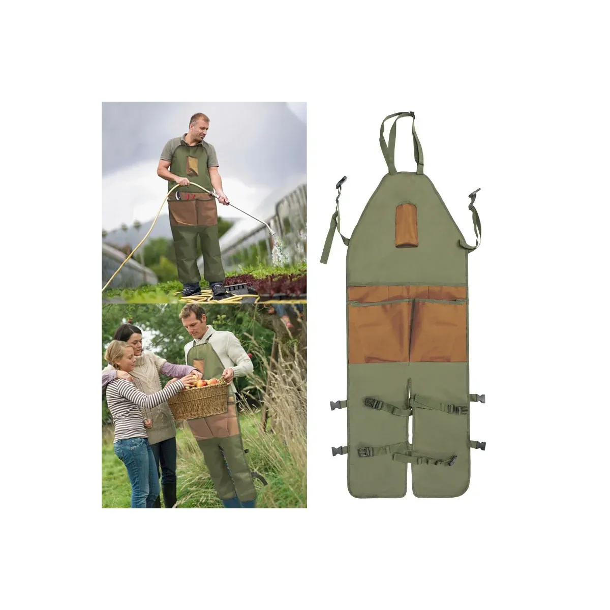 Garden Leg Apron — Multi-Pocket Leg Cover - main