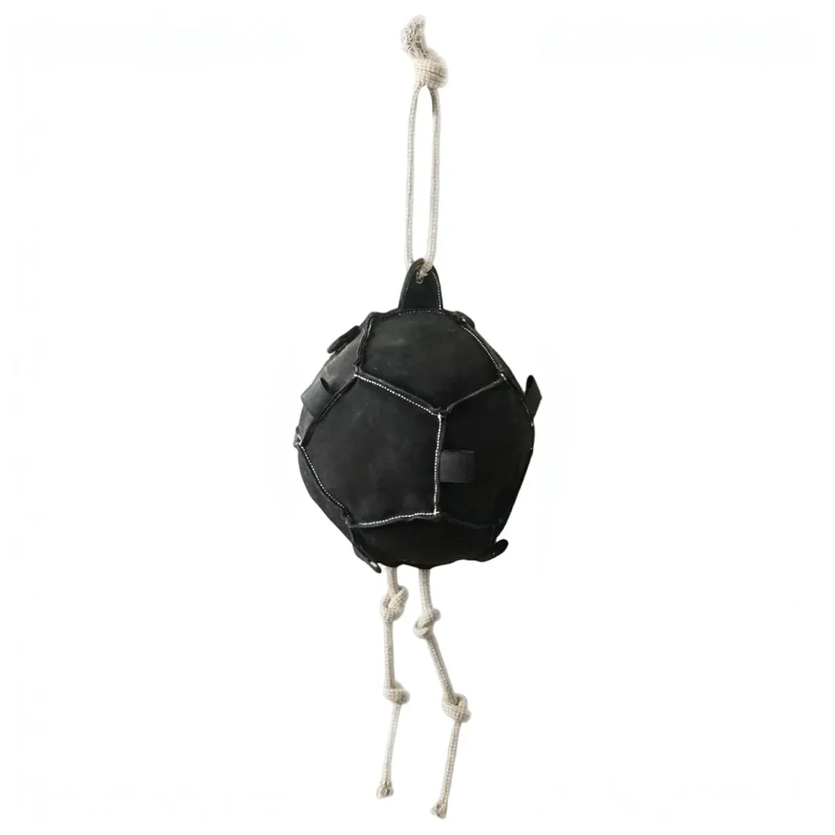 Black hanging horse treat ball