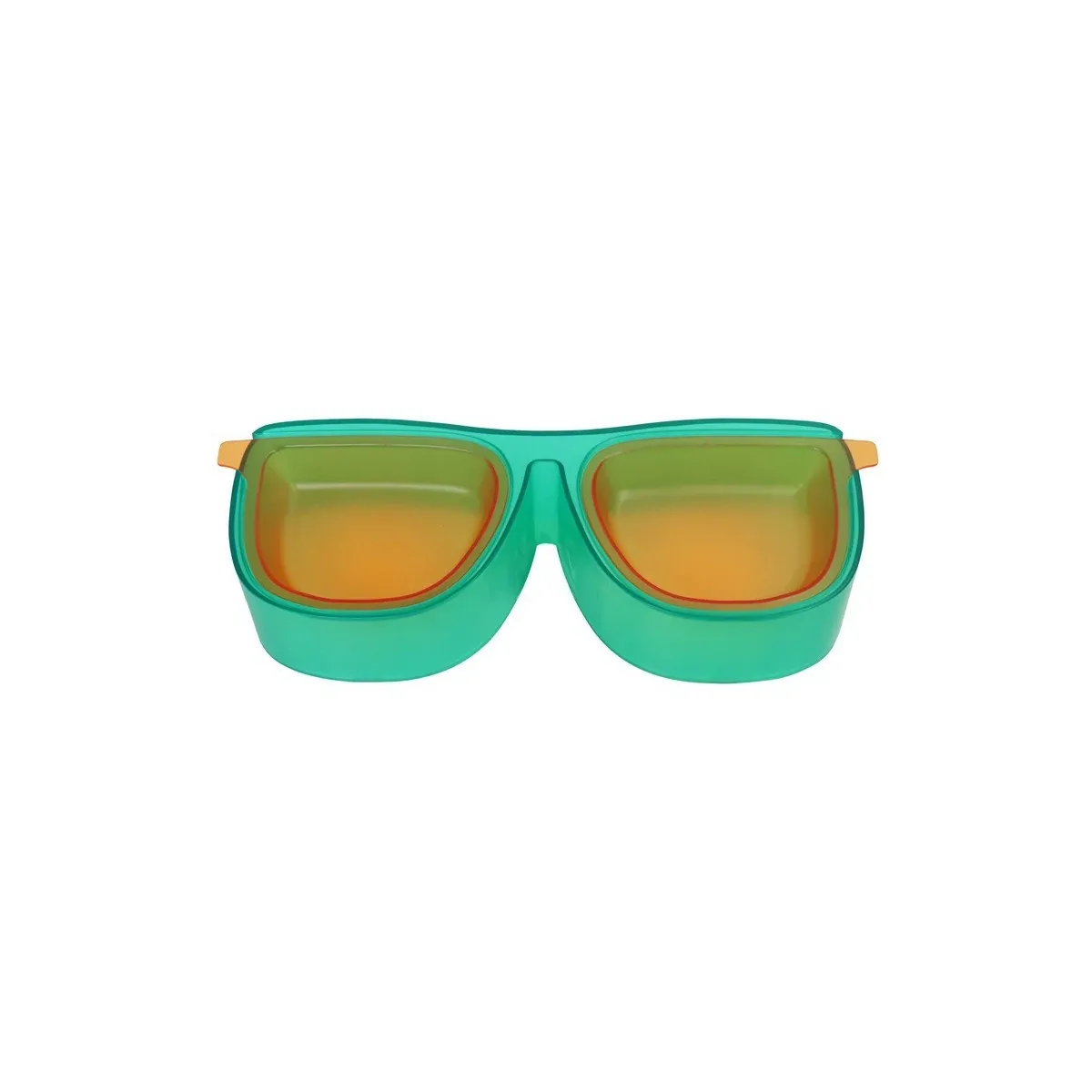 Green sunglasses pet bowl