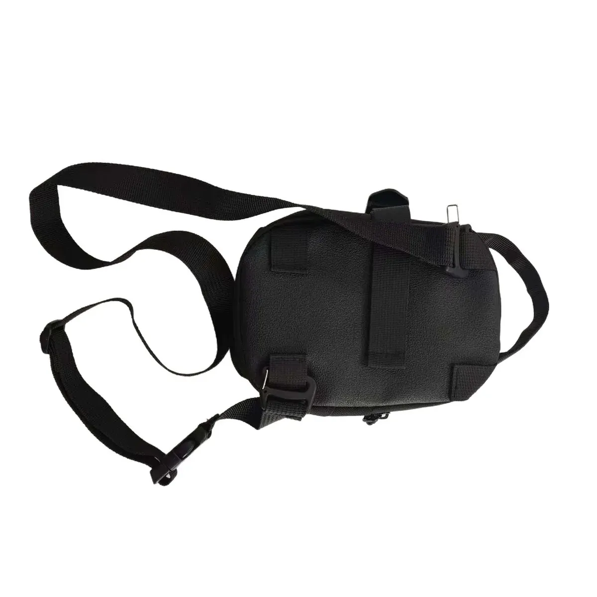 Black magnetic crossbody bag with strap