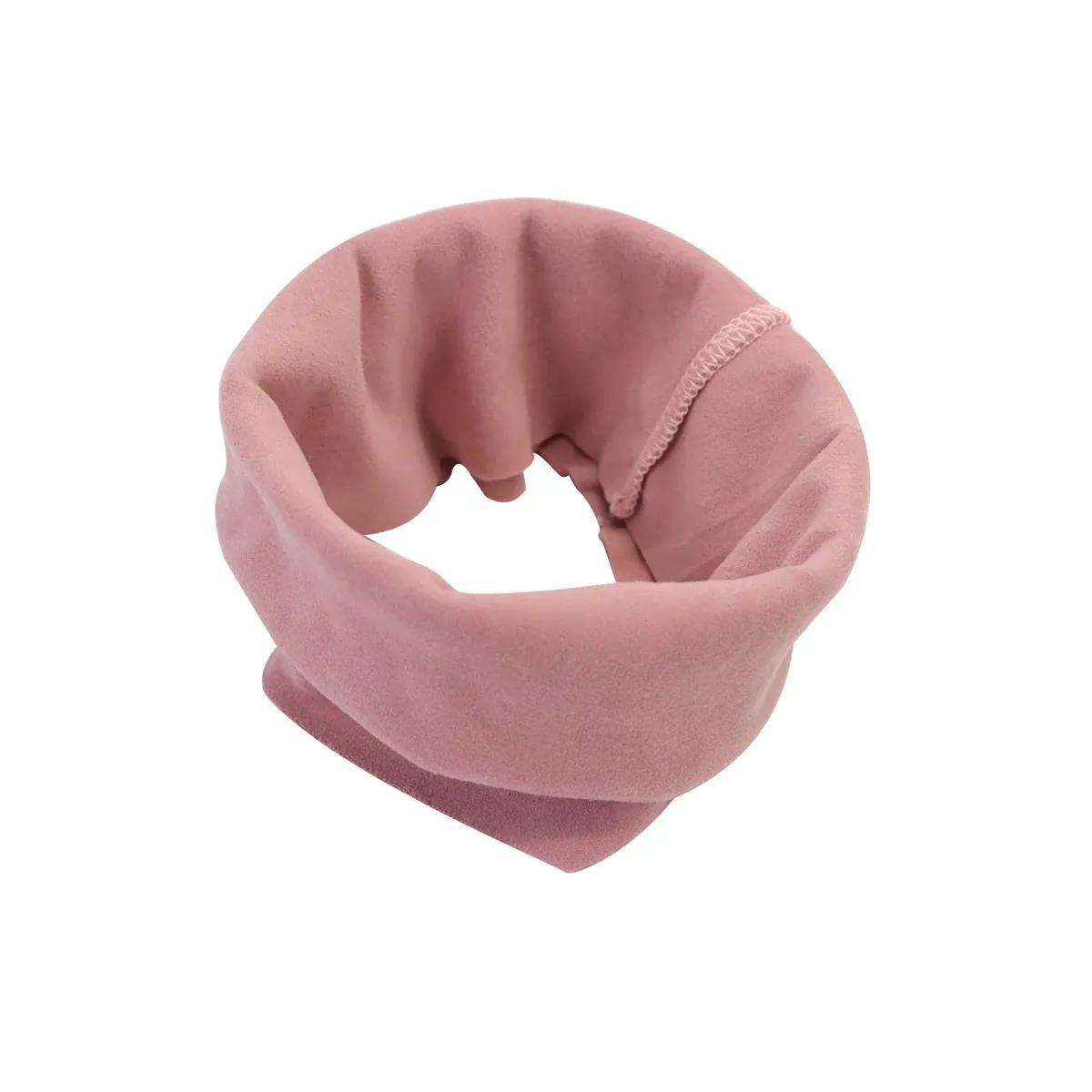 Pink dog ear muffs close-up