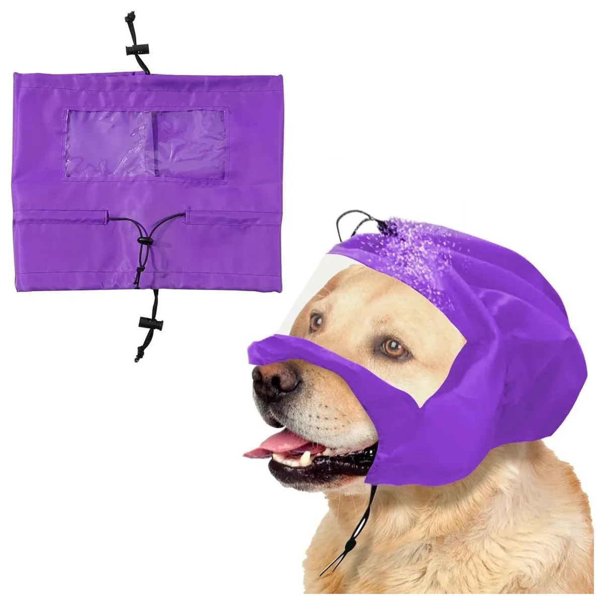 Purple dog ear bath cap