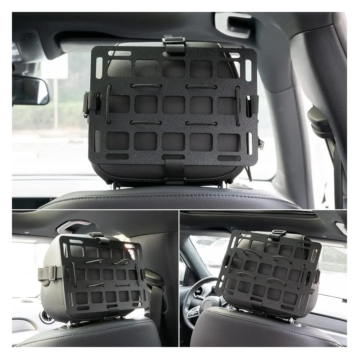 MOLLE panel fitted in a car