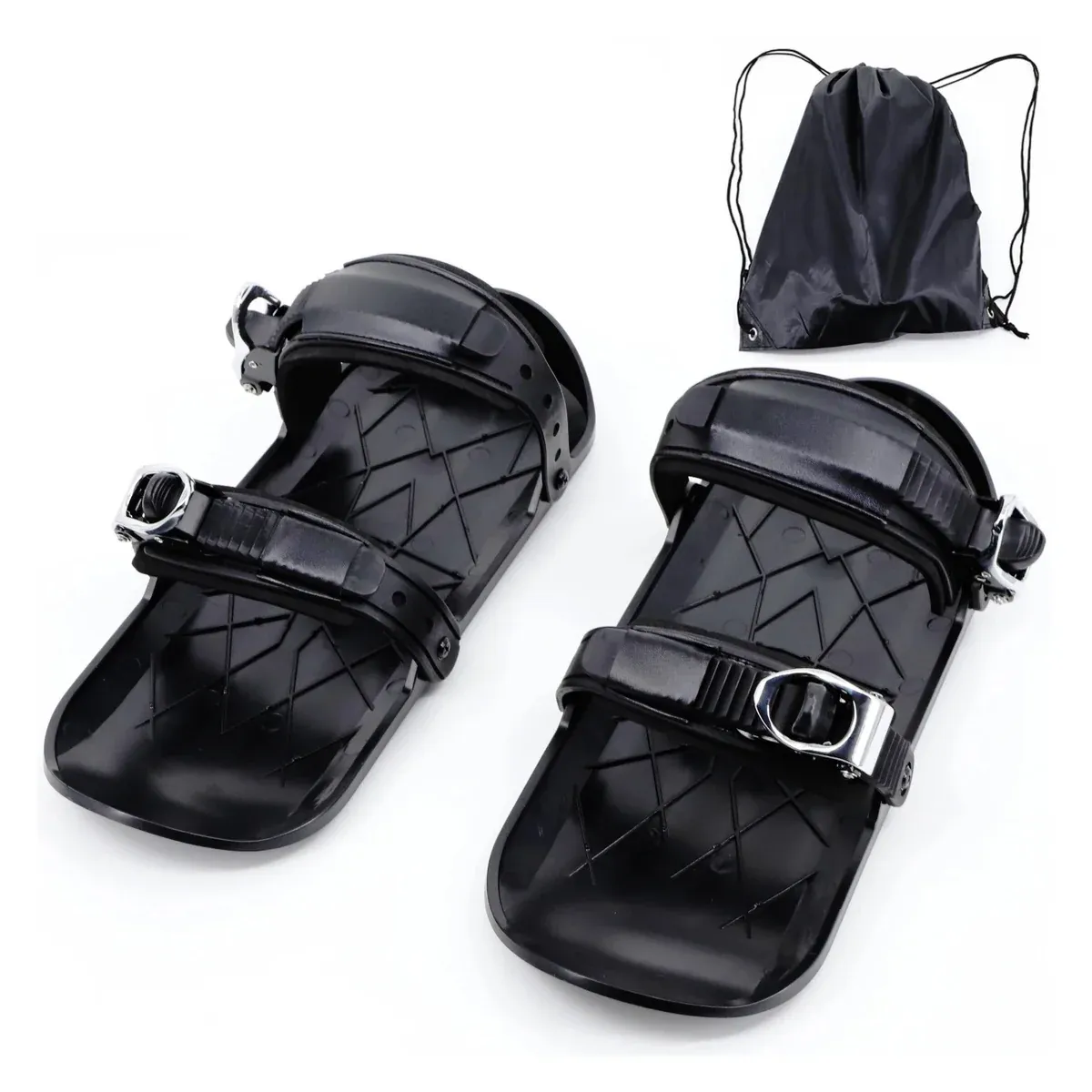 Pair of snow skates and carry bag