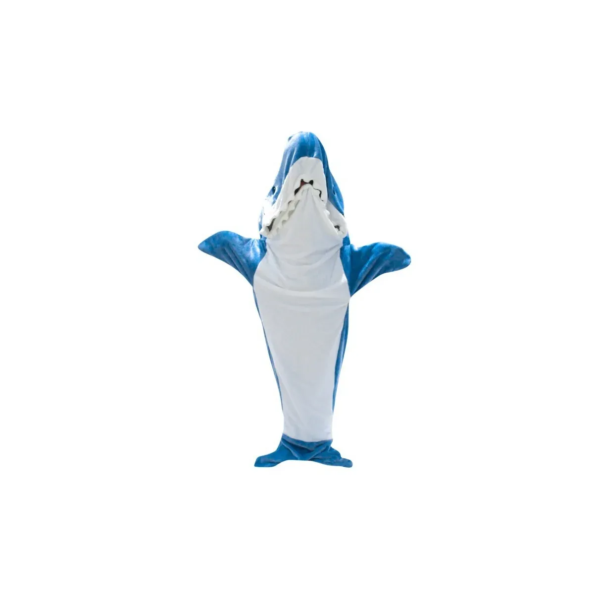 Wearable shark blanket front view