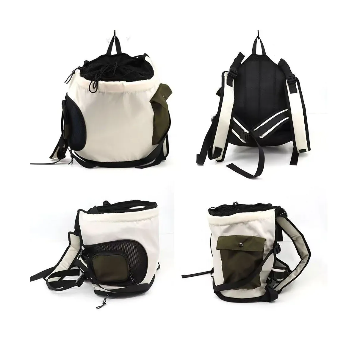 Front carry pet carrier with padded shoulder straps