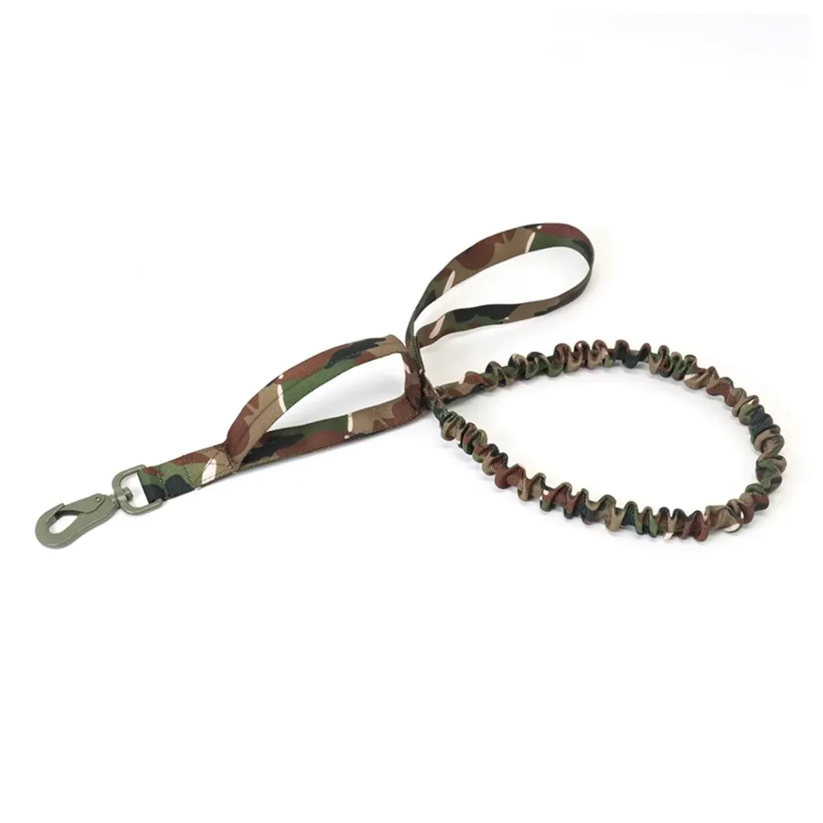 Olive bungee dog leash