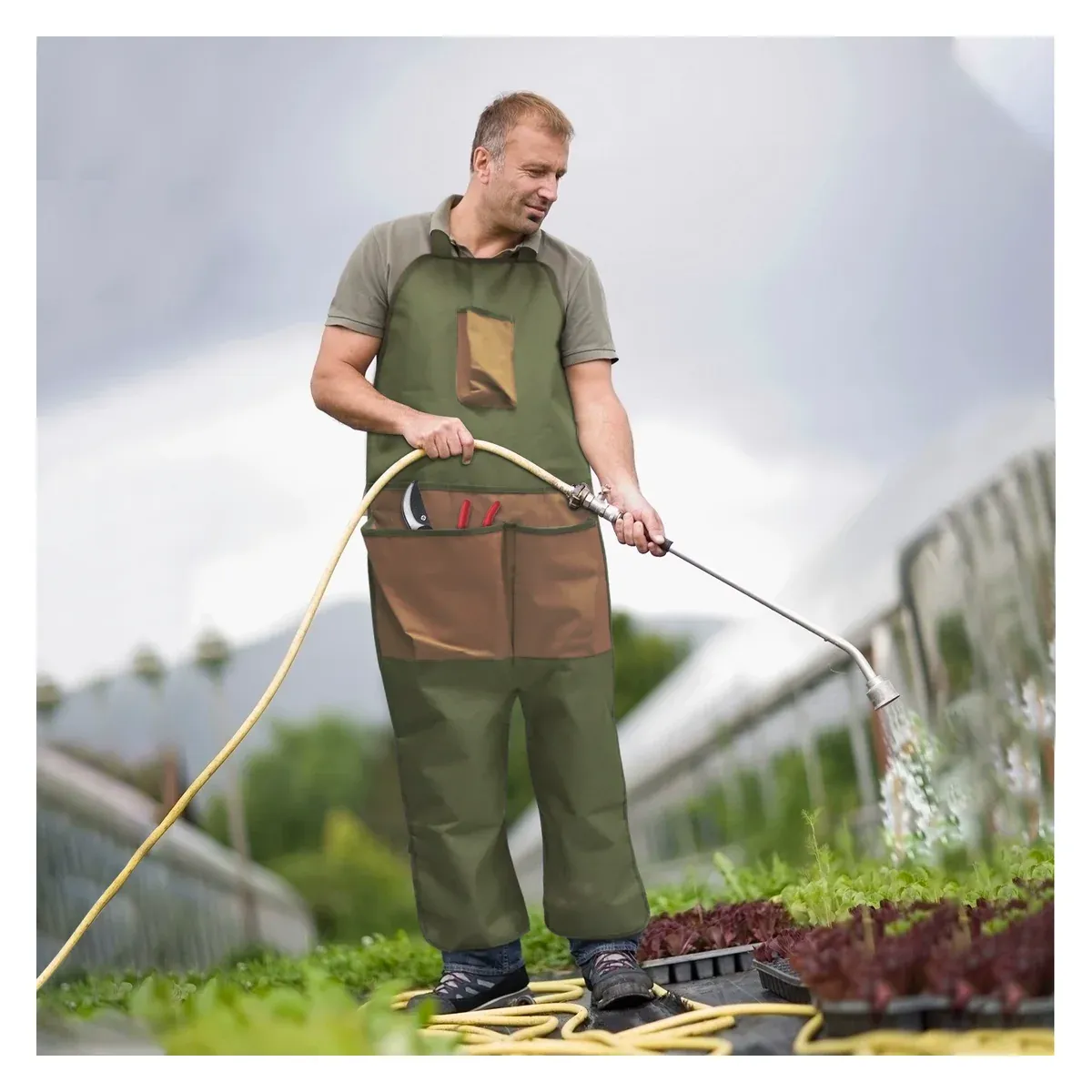 Garden Leg Apron — Multi-Pocket Leg Cover - detail-1