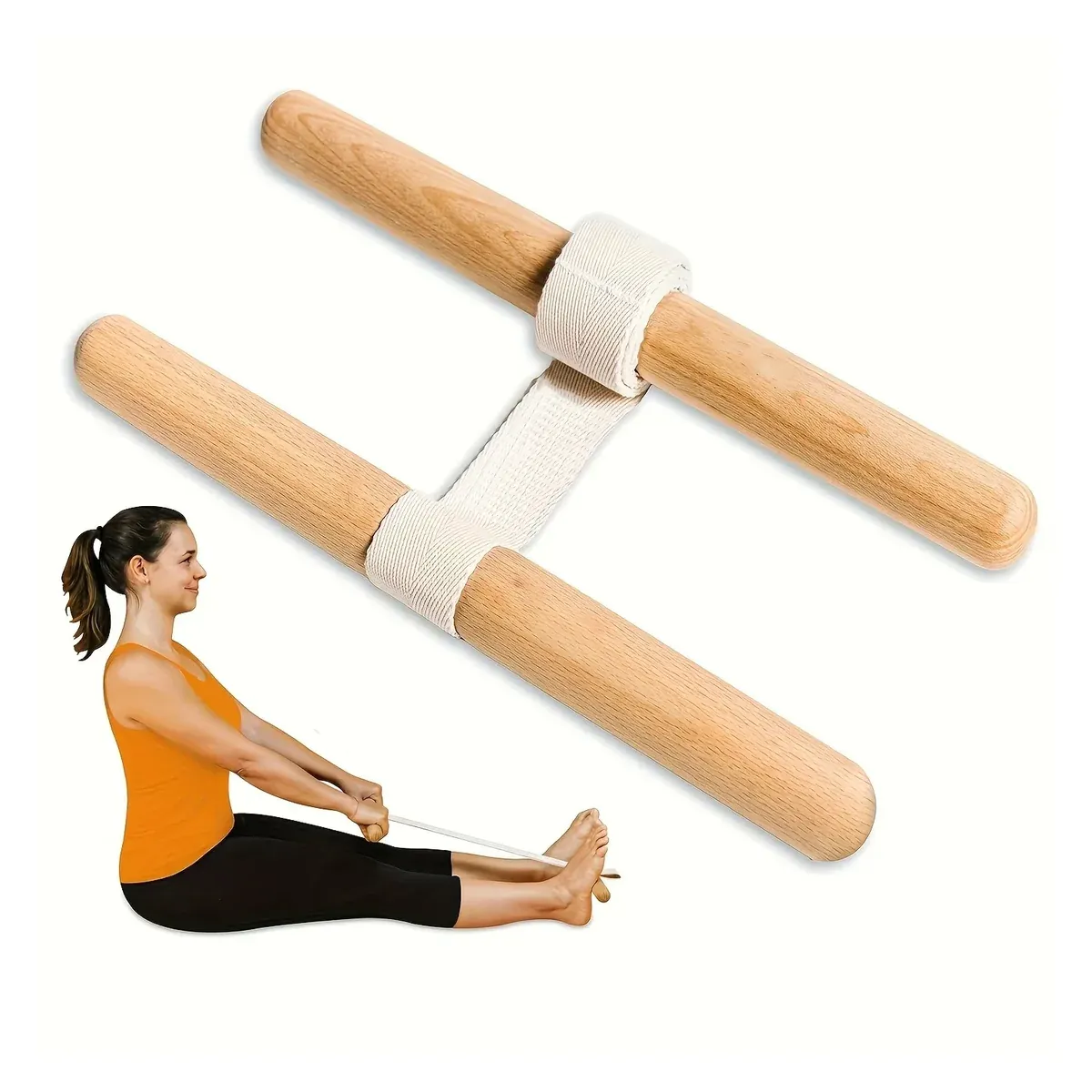 Resistance Band with Handles — Beech Handle Stretch Band - main