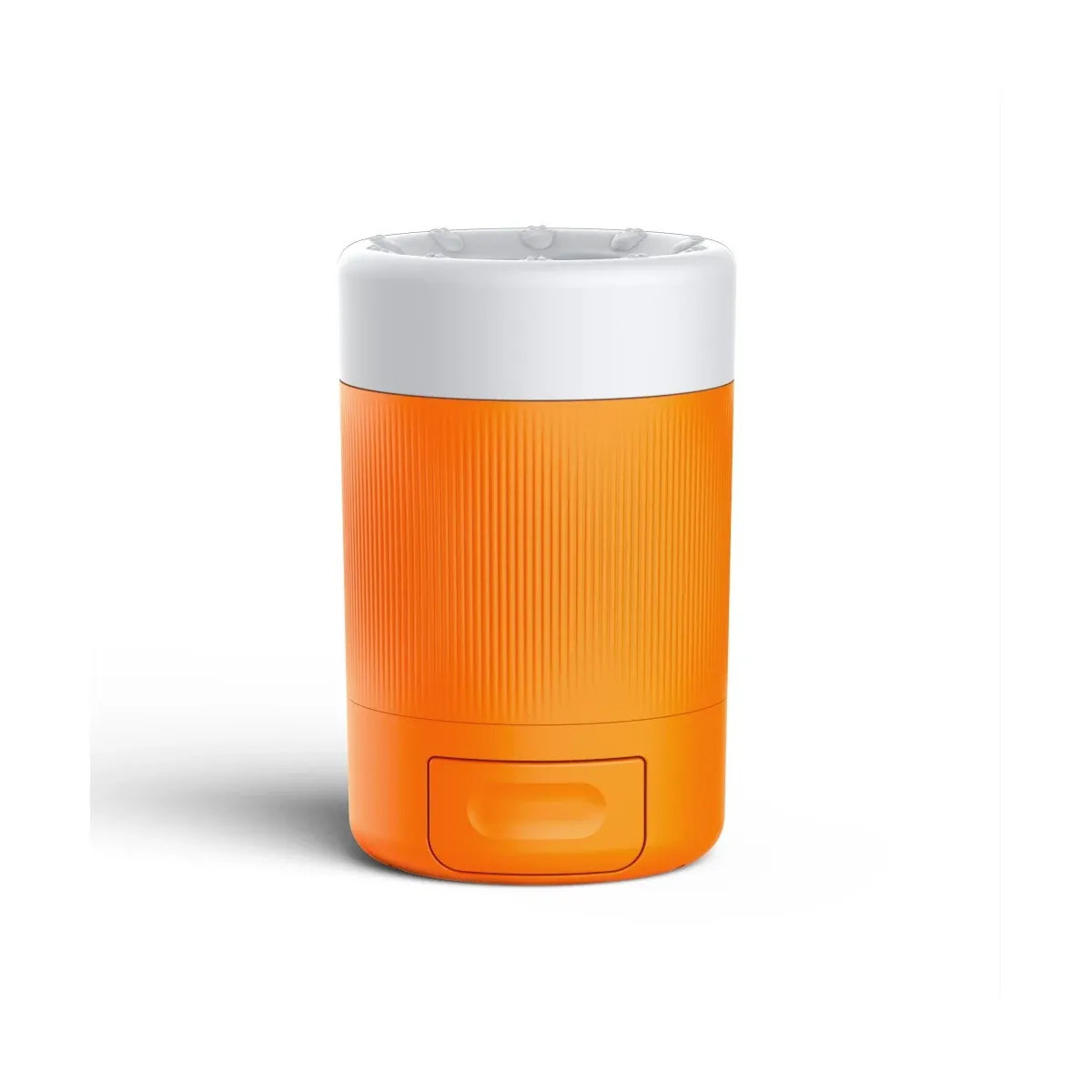 Orange paw washer with silicone brushes
