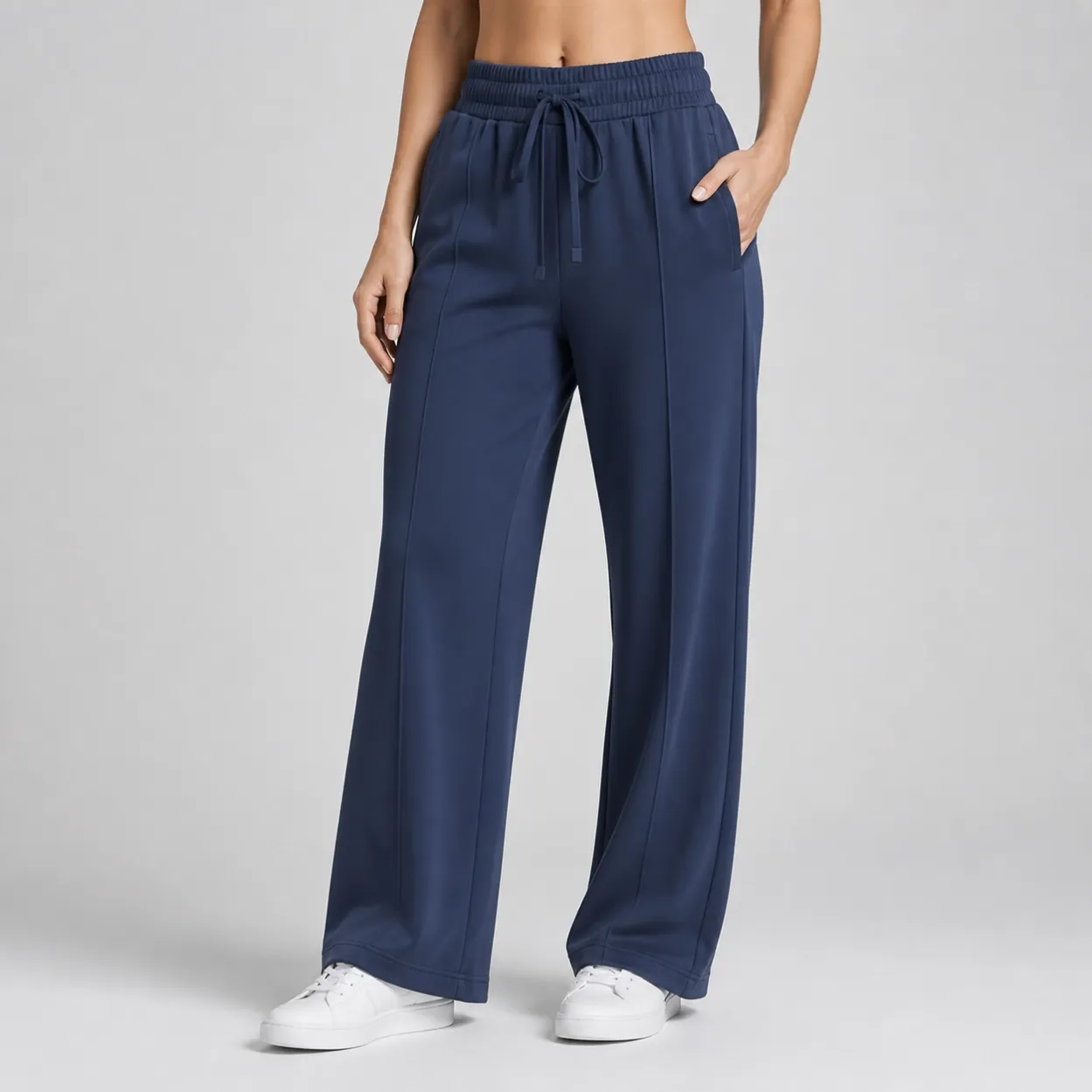 custom-wide-leg-drawstring-track-pants-front
