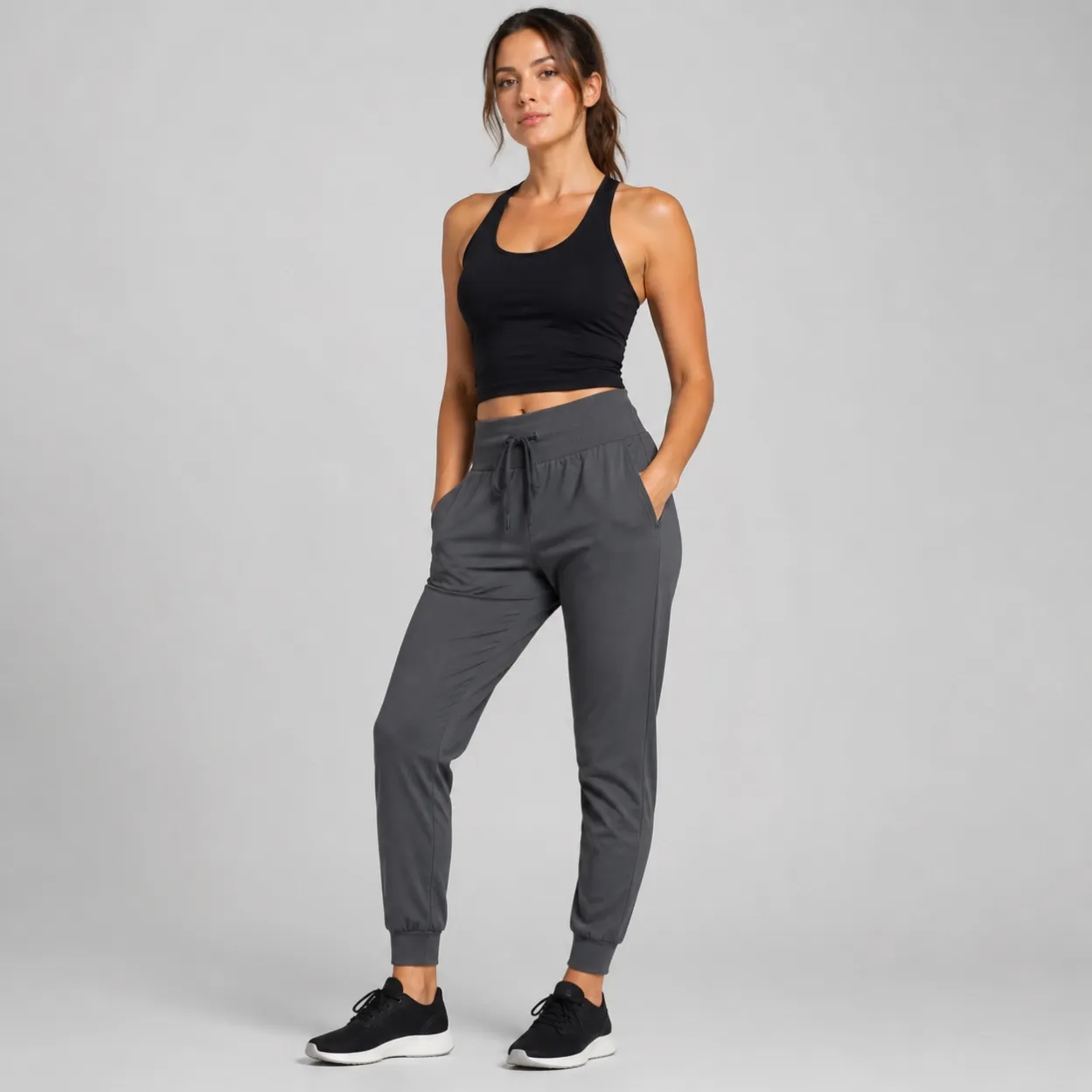 custom-high-waist-pocket-jogger-pants-front