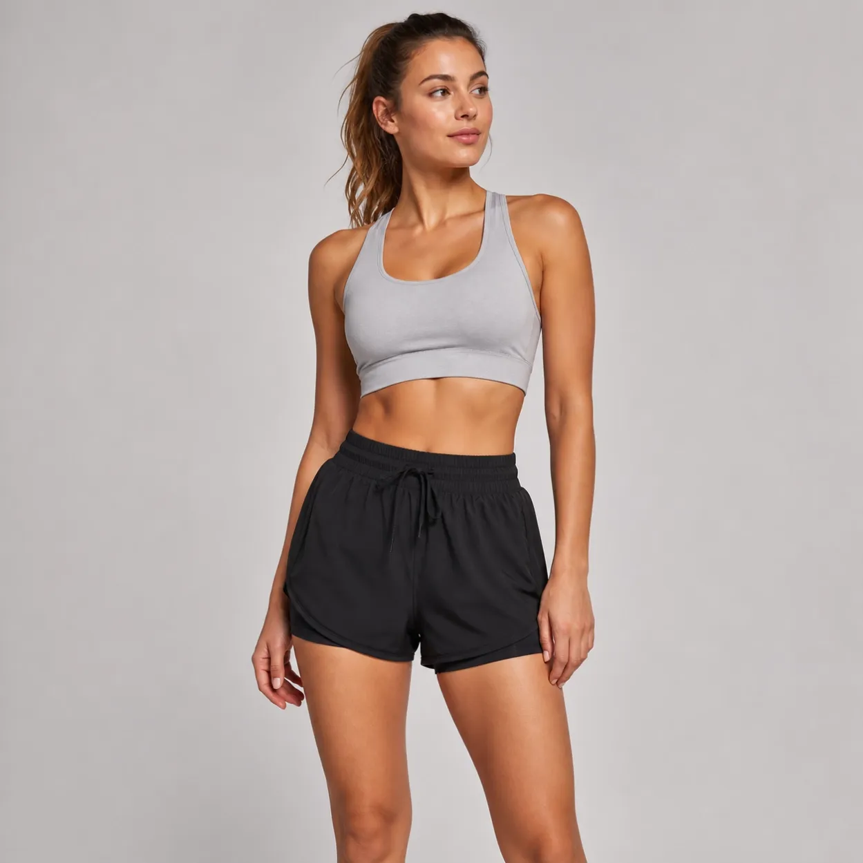 custom-elastic-waist-dolphin-running-shorts-front