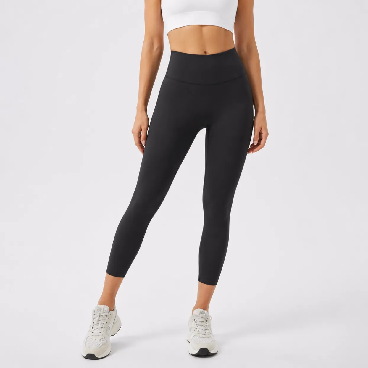 custom-classic-high-waist-7-8-yoga-leggings-front