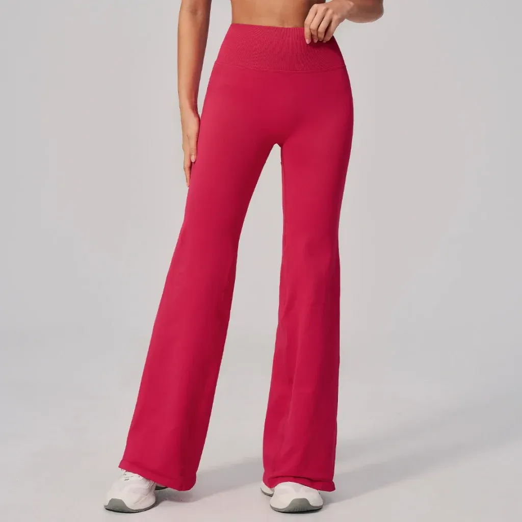 high-waist-smooth-front-flare-yoga-pants-view-4