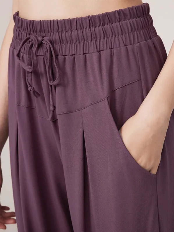pleated-waist-harem-joggers-view-2