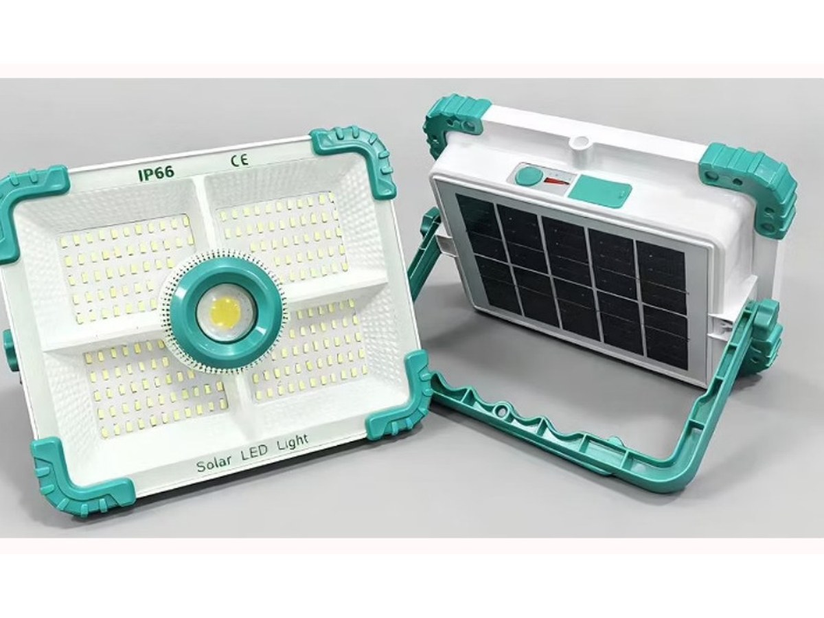 DK-STS88A 300W portable solar flood light with solar panel
