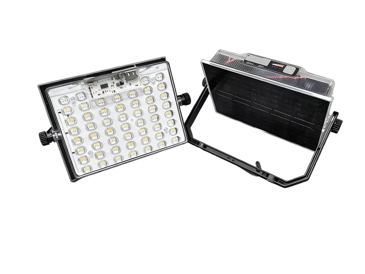 DK-STS68 200W portable solar flood light with solar panel