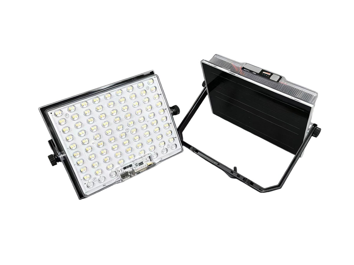 DK-STS69 300W portable solar flood light with solar panel
