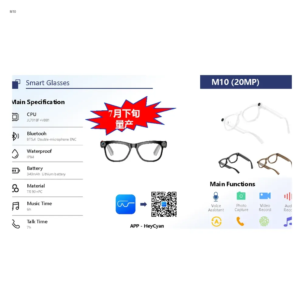 M10 AI Smart Glasses