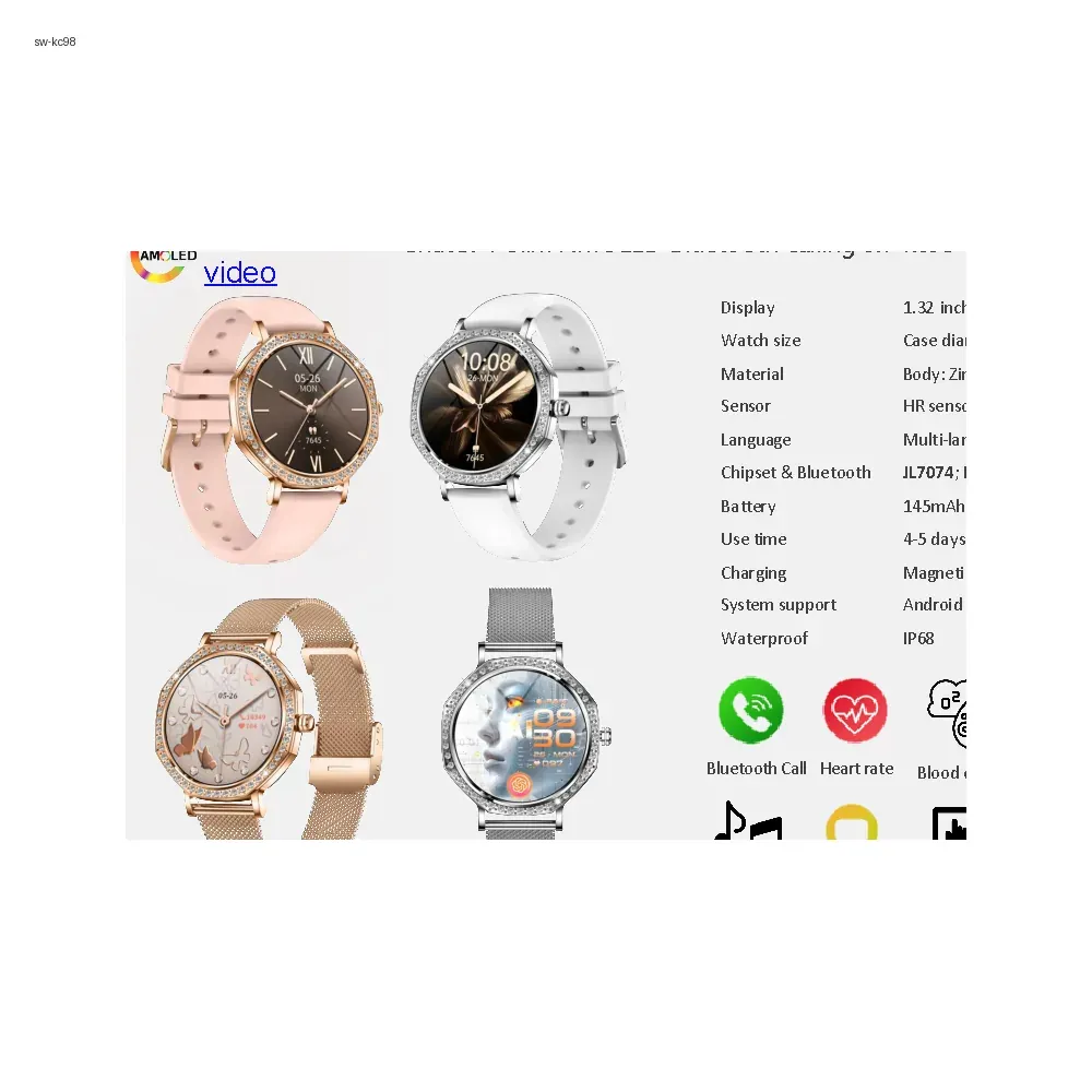 ChatGPT Slim AMOLED Bluetooth Calling Smartwatch
