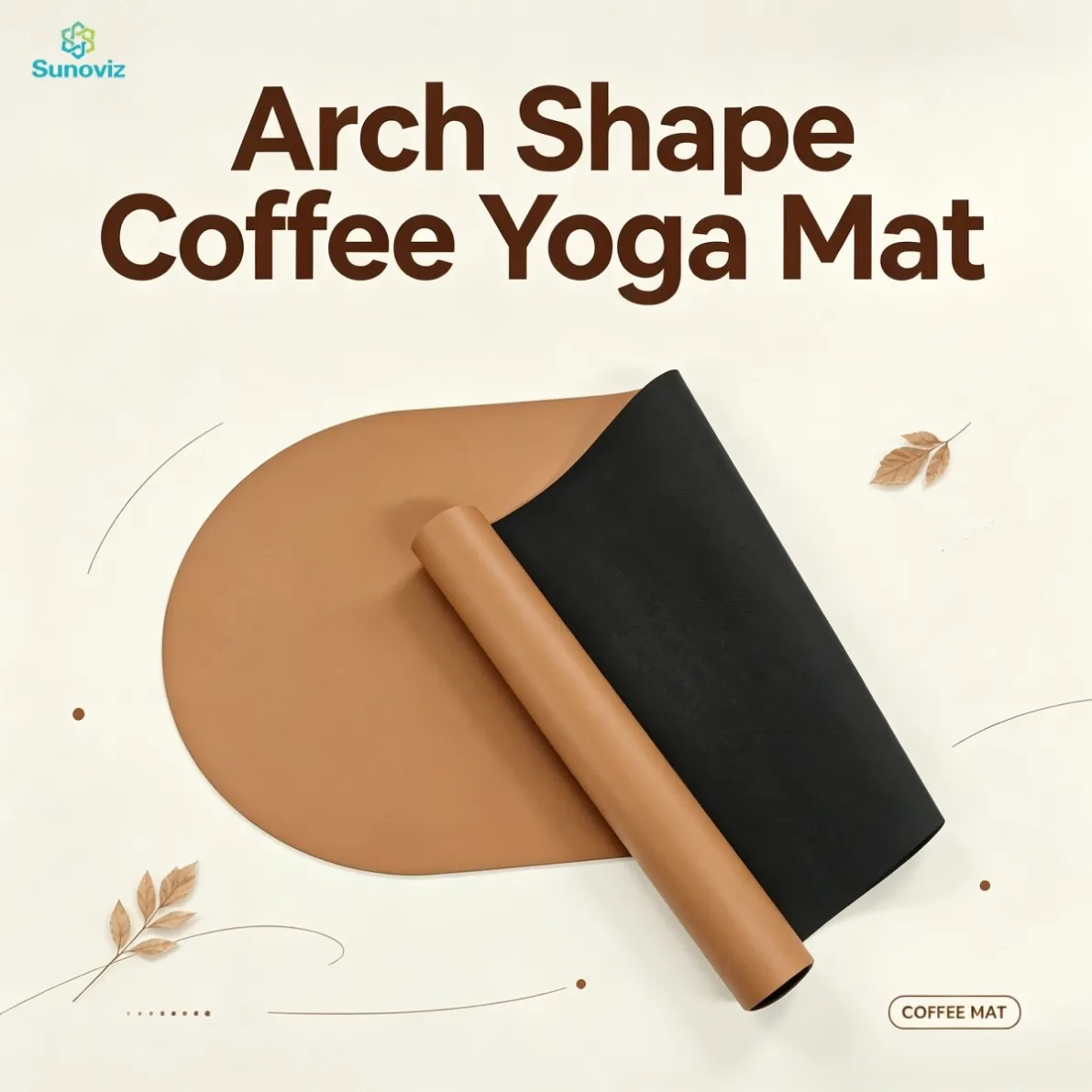 Arch Shape Coffee Yoga Mat (2)