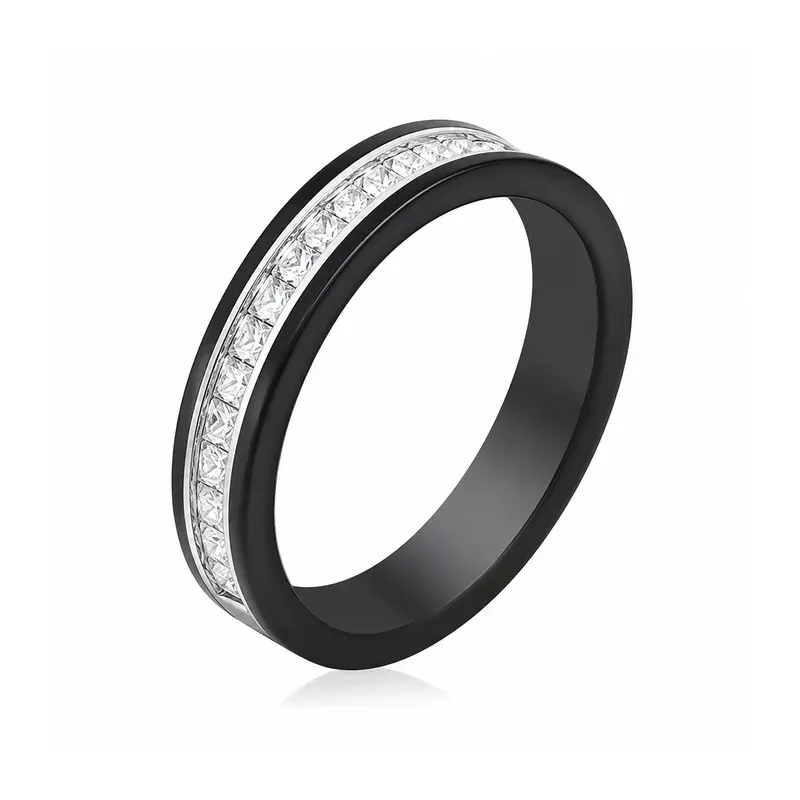 stainless steel eternity rings with eternity band styling, FKS-SS-049