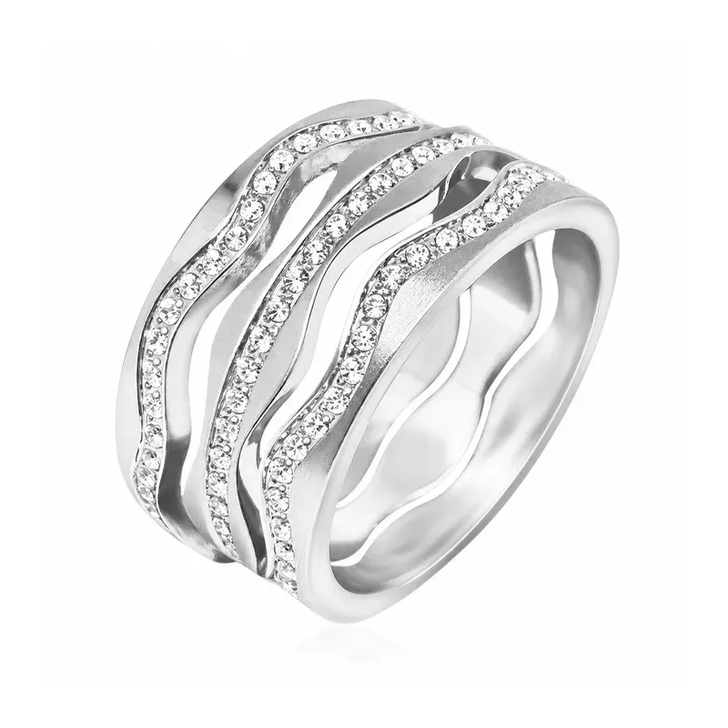 stainless steel stacking rings with stacking-friendly construction, FKS-SS-057