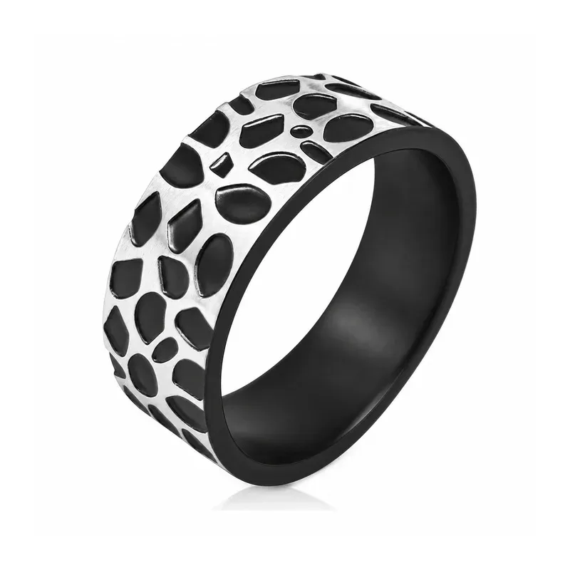 stainless steel men's ring with men's styling, FKS-SS-038