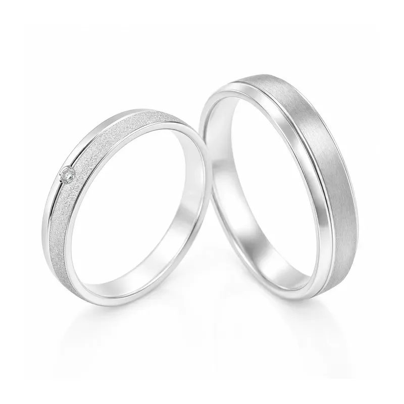 stainless steel couple rings with matching couple set, FKS-SS-070