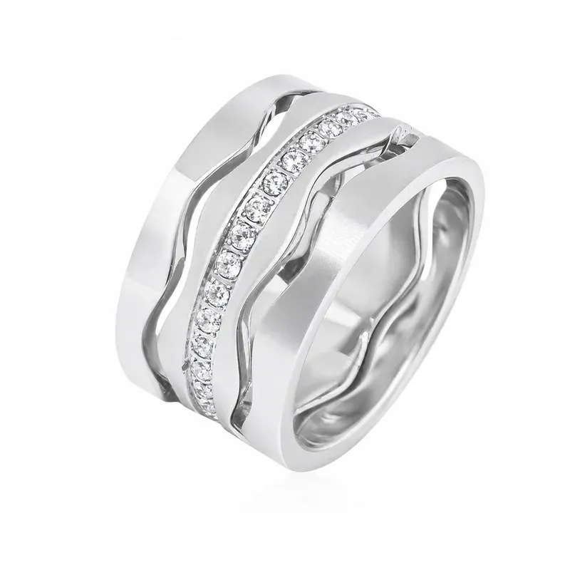 stainless steel stacking rings with stacking-friendly construction, FKS-SS-056